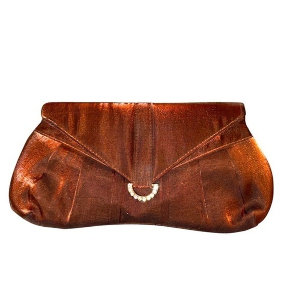 Gunne Sax Cocktail Purse Hand Bag Clutch Copper Metallic Vintage